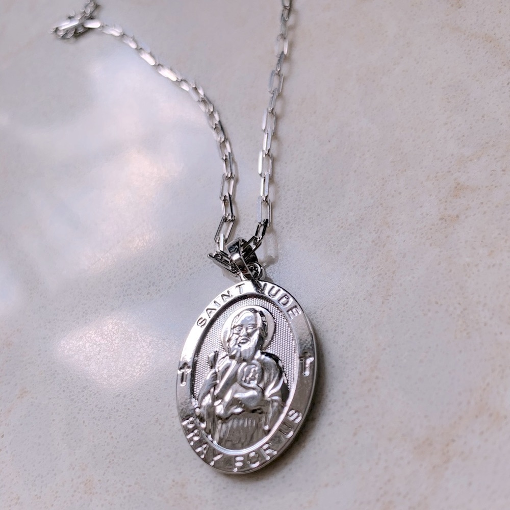 Saint Jude Necklace | Sterling Silver - Picture 3 of 6